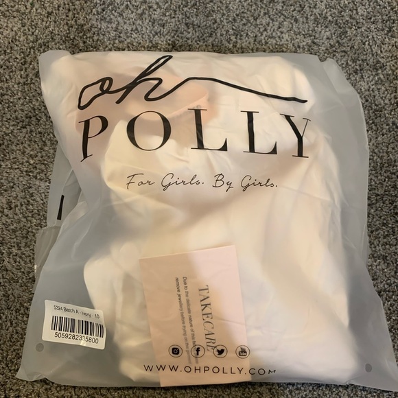 Oh Polly Strapless Satin Dress - Picture 5 of 5